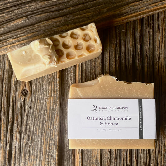 Oatmeal, Chamomile and Honey Soap Bar