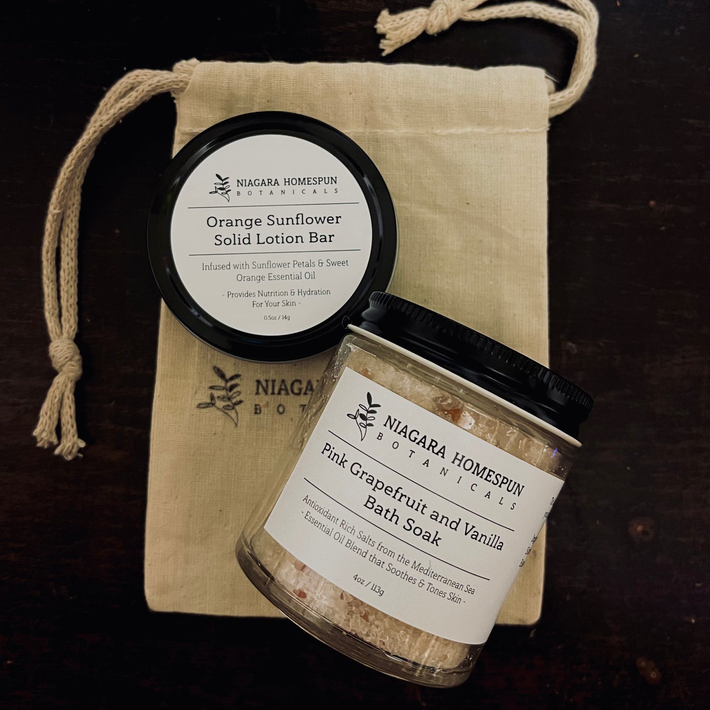Mini Bath Soak and Lotion Bar Set
