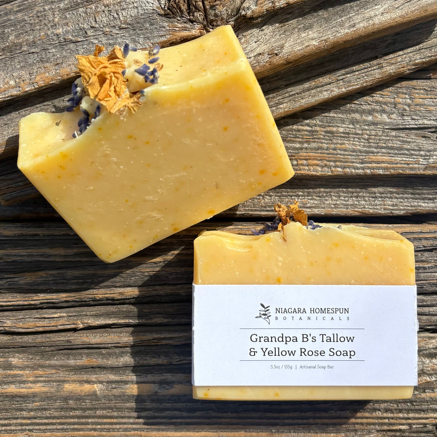 Grandpa B’s Tallow & Yellow Rose Soap