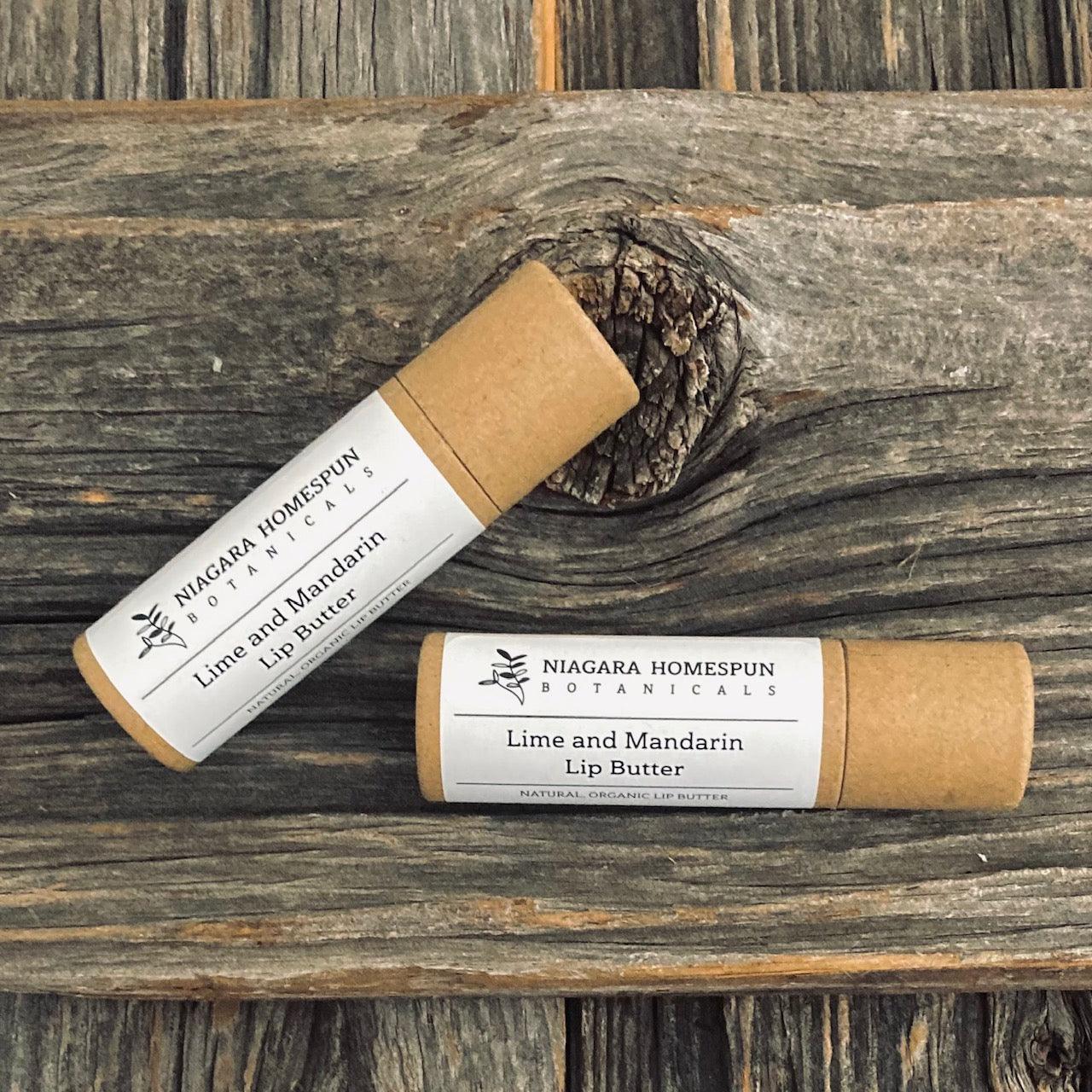 Lime and Mandarin Lip Butter - Niagara Homespun Botanicals
