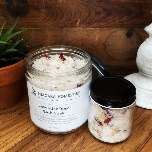Lavender and Rose Bath Soak - Niagara Homespun Botanicals