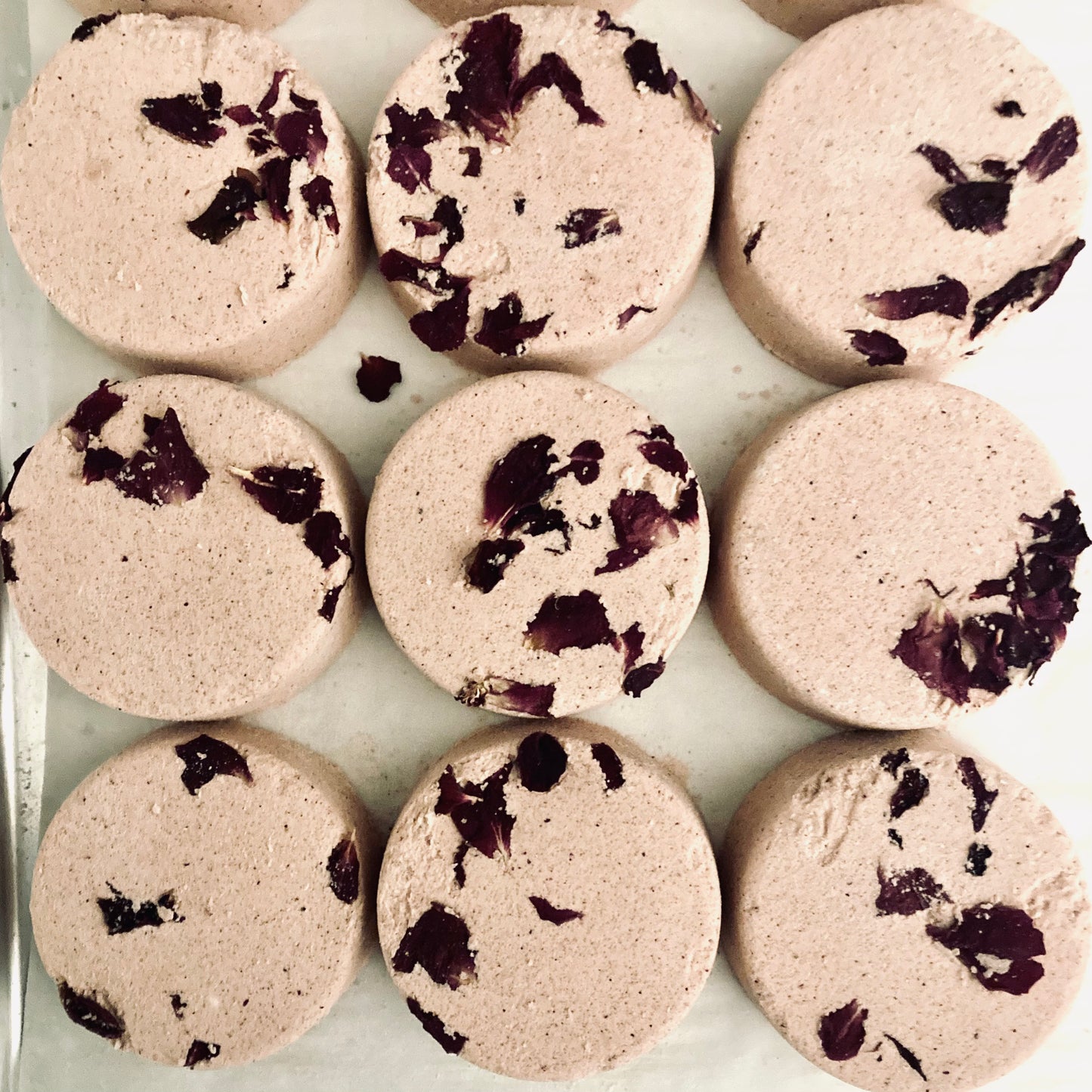 Rose, Cocoa Butter and Oatmeal Bath Bomb - Niagara Homespun Botanicals