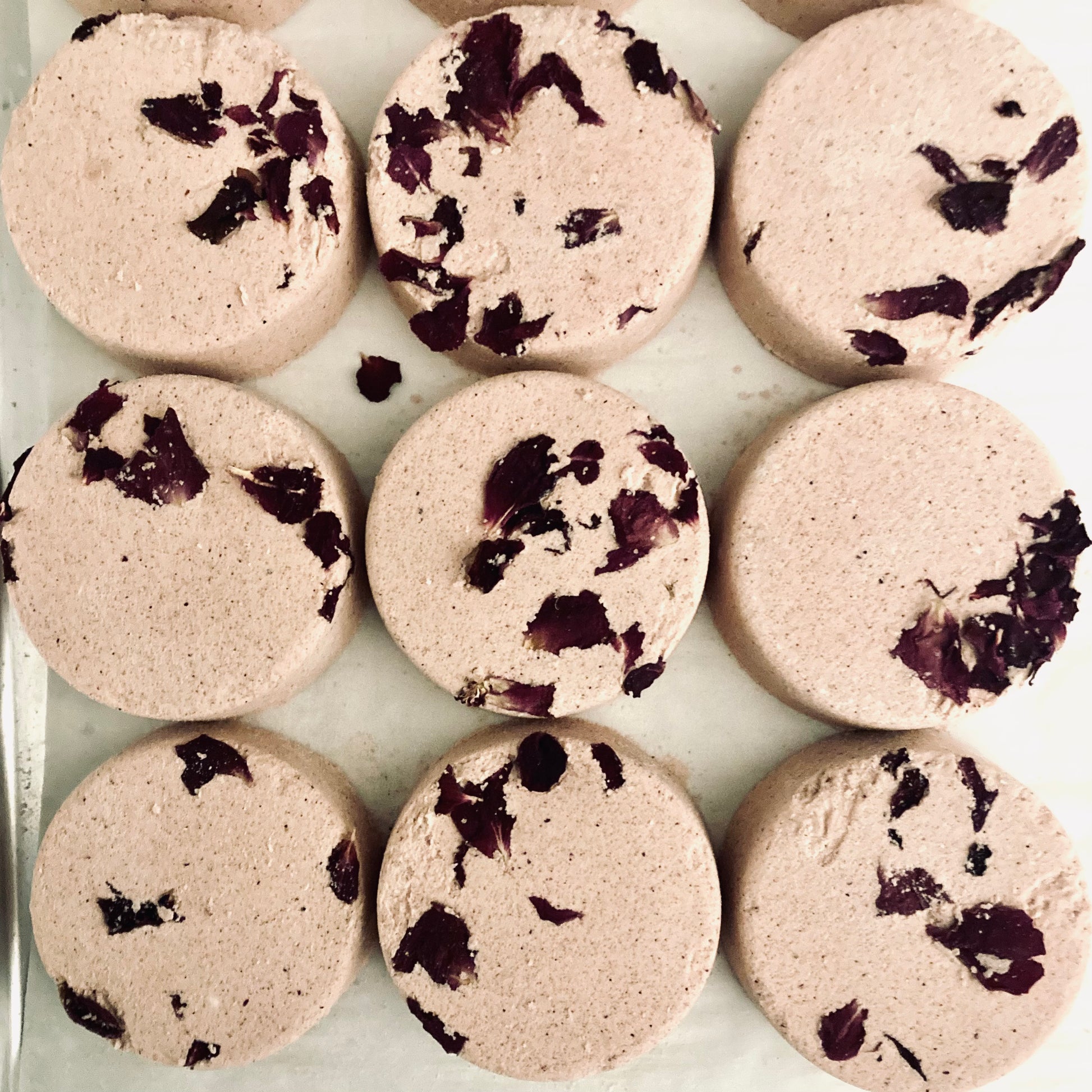 Rose, Cocoa Butter and Oatmeal Bath Bomb - Niagara Homespun Botanicals