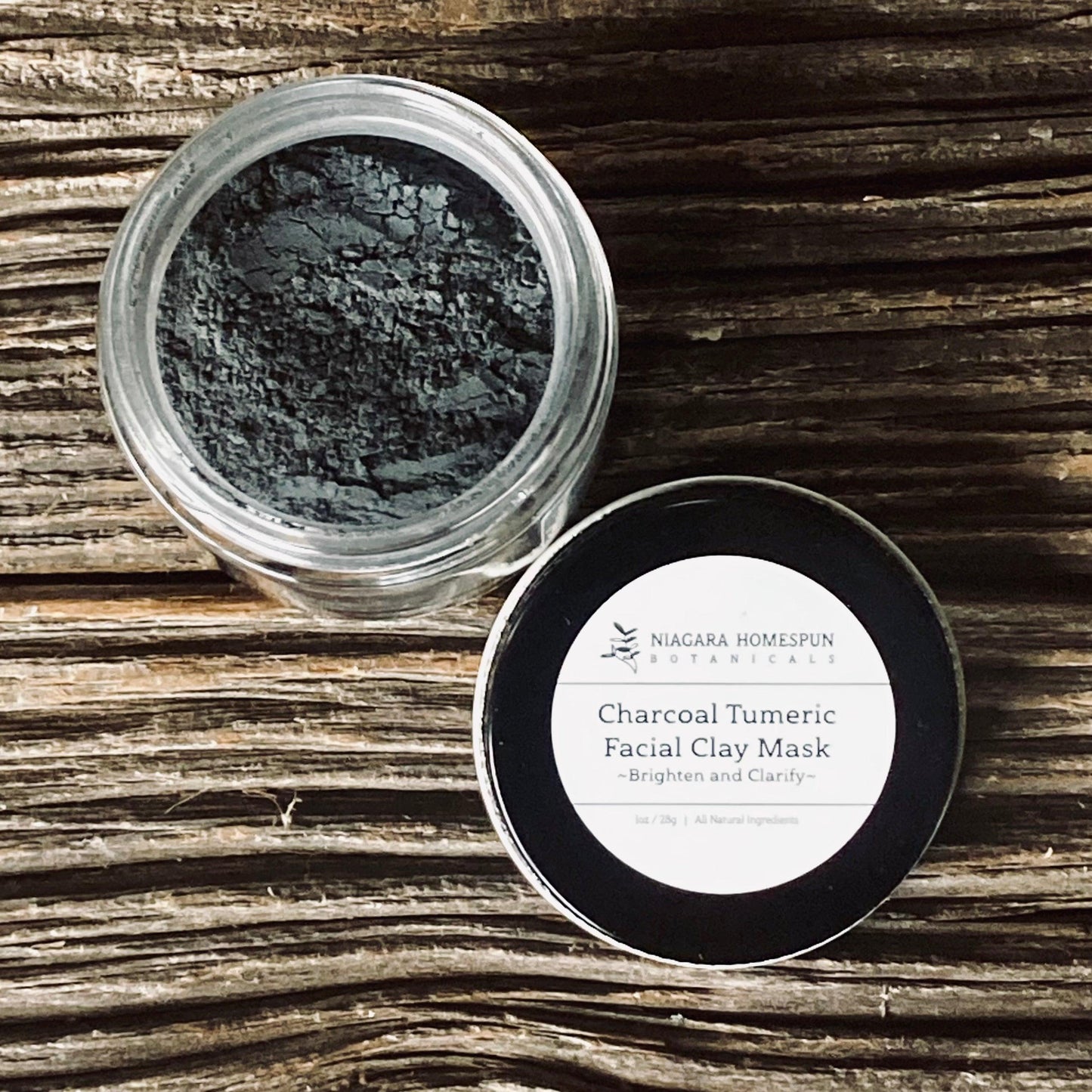 Charcoal and Turmeric Facial Mask - Niagara Homespun Botanicals