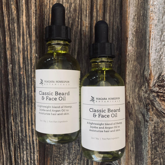Classic Beard and Face Oil - Niagara Homespun Botanicals