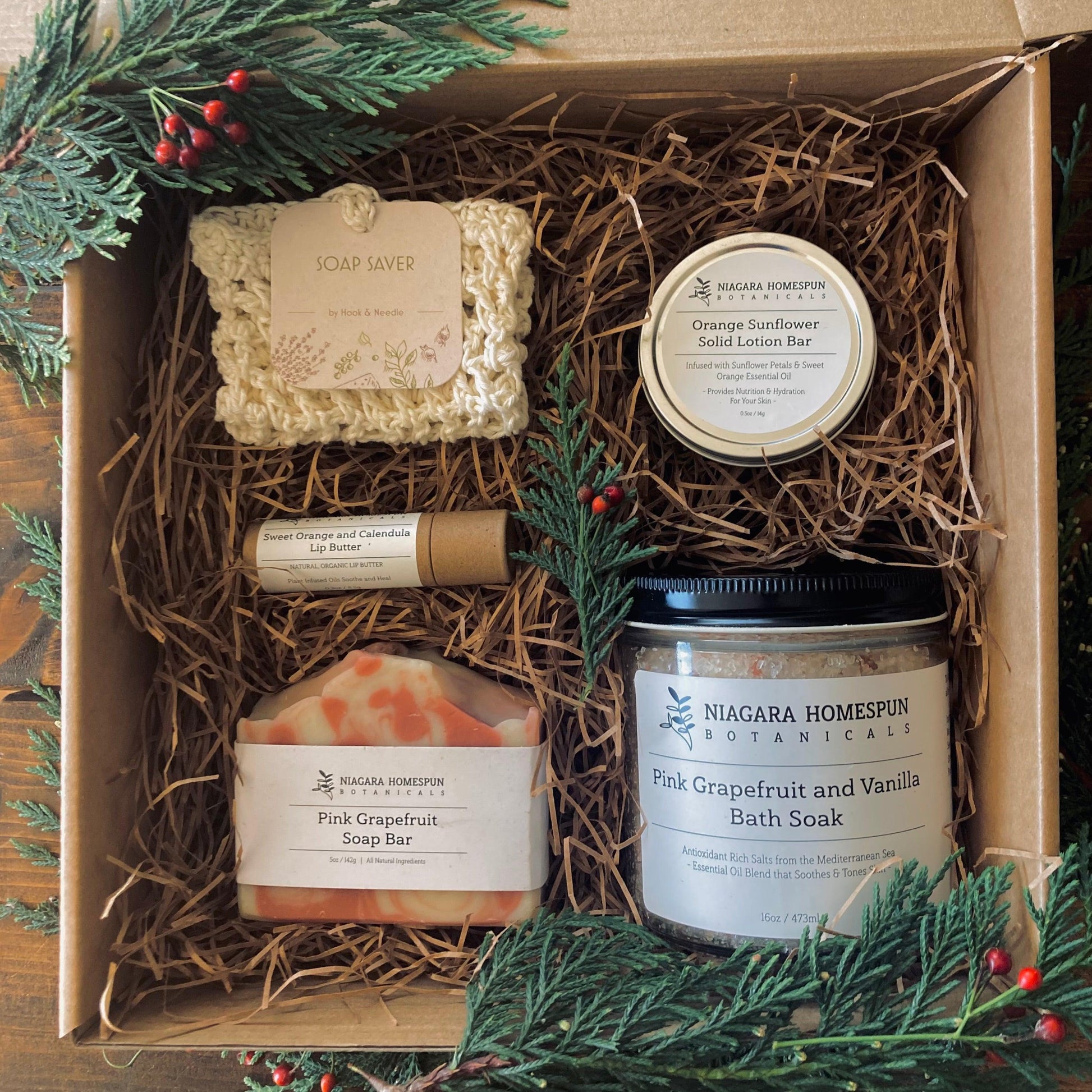 Gift Sets with Bath Soak - Niagara Homespun Botanicals