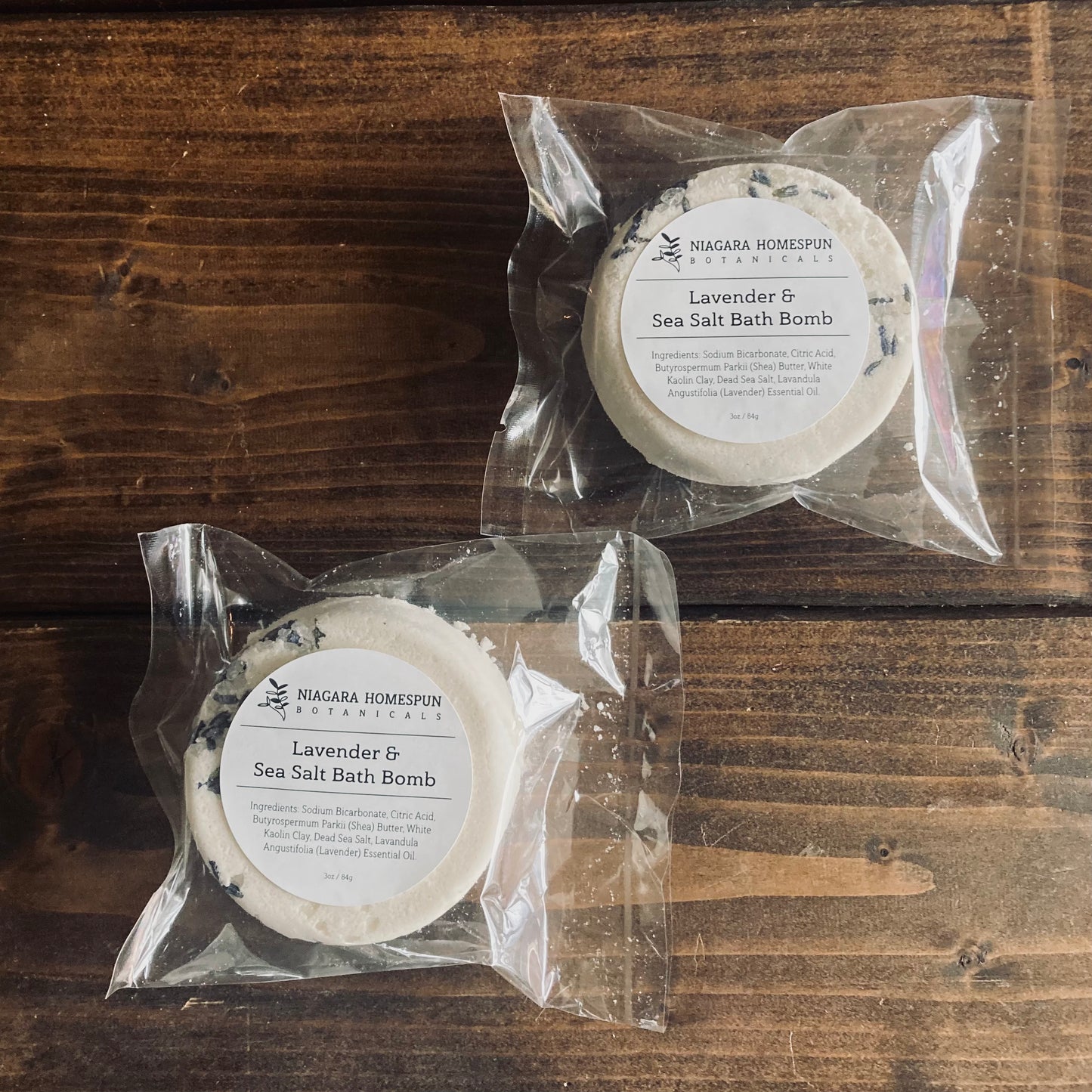 Lavender & Sea Salt Bath Bomb - Niagara Homespun Botanicals