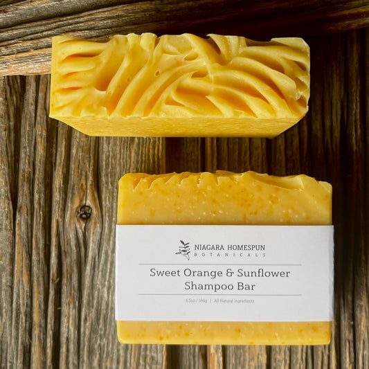 Sweet Orange and Sunflower Shampoo Bar