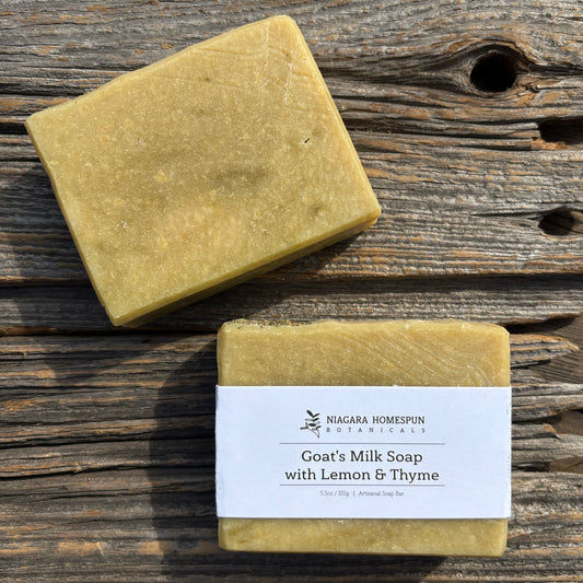 Goat’s Milk Soap with Lemon & Thyme