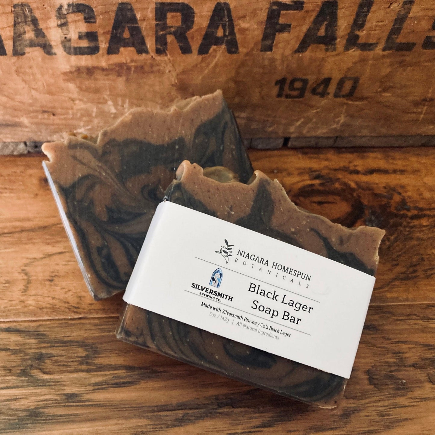 Black Lager Soap Bar - Niagara Homespun Botanicals